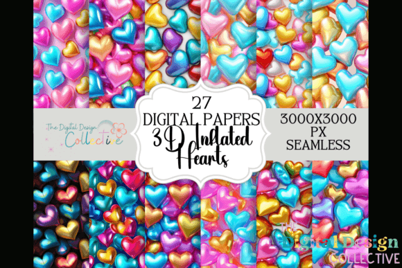3D Inflated Puff Seamless Pattern Pack Evaluation