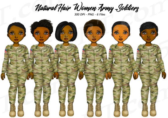 Black Military Women Army Clipart: Elevating Your Projects with Dignity and Precision