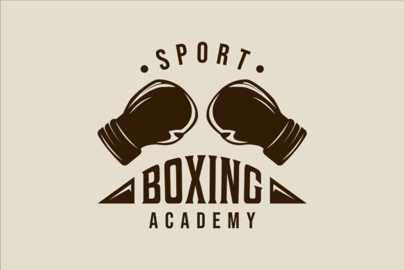 Boxing Logo Vintage Vector Illustration