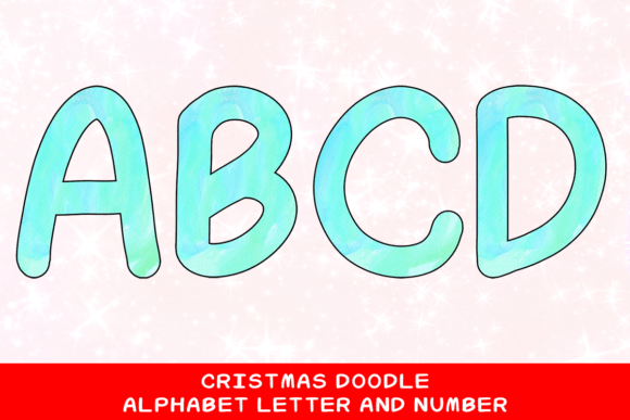 Christmas Doodle Alphabet Letter 43: The Creative Spark for Your Next Project