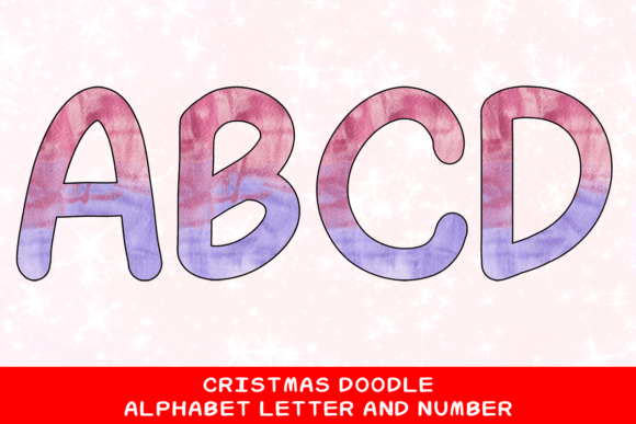 Christmas Doodle Alphabet Letter 48: The Passionate Touch for Your Creative Projects