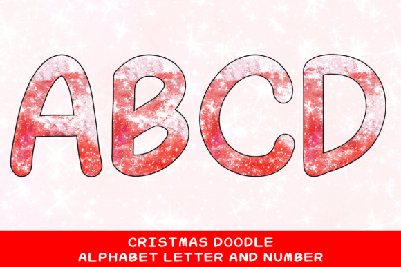 Christmas Doodle Alphabet Letter 97: The Ultimate Creative Asset