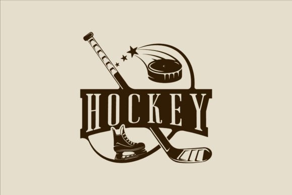 Ice Hockey Logo Vector Vintage Design for Authentic Branding