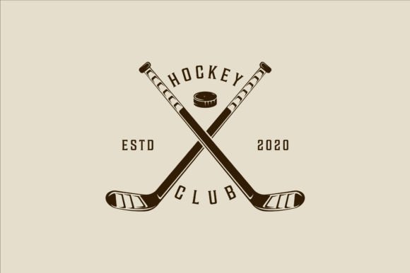 Ice Hockey Stick and Puck Logo Vintage: A Practical Design Resource for Modern Projects