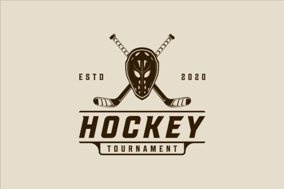 Mask and Stick Ice Hockey Logo Vector: A Versatile Design Resource