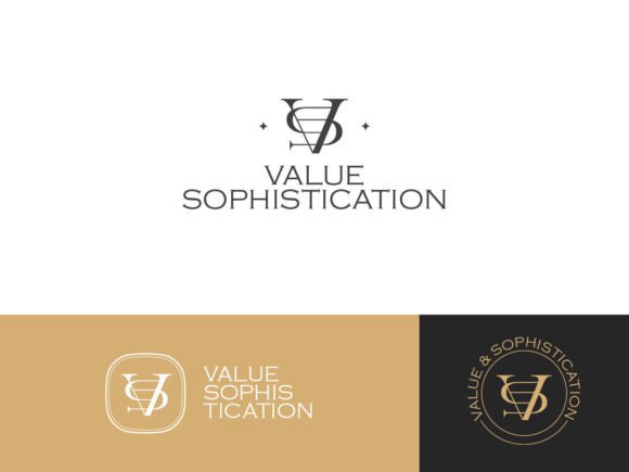Premium Letter VS Business Logo Template: Integrating Minimalist Branding into Your Workflow
