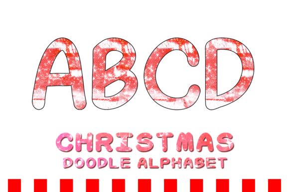 Transforming Seasonal Branding with Christmas Doodle Alphabet Letter 146