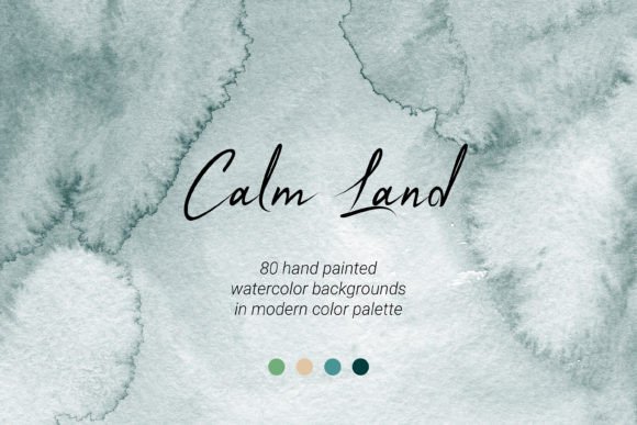 Watercolor Backgrounds Set Earthy Tones